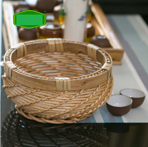 Woven Storage Basket - Round Organizer Basket