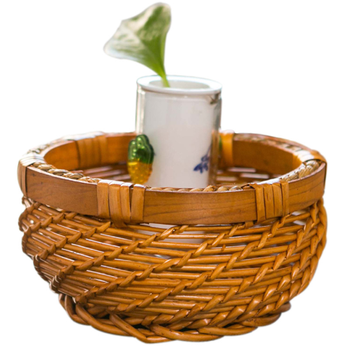 Woven Storage Basket - Round Organizer Basket